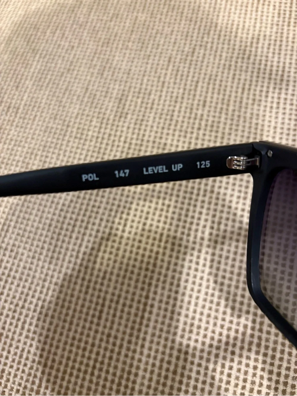 Quay Australia Black Oversized Level Up Polarized Square Sunglasses